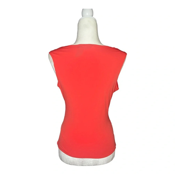 y2k Bisou Bisou Vibrant Coral Top - Picture 2 of 5